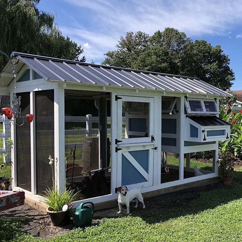 Outdoor Chicken Coop - 6′x12′x7.5′