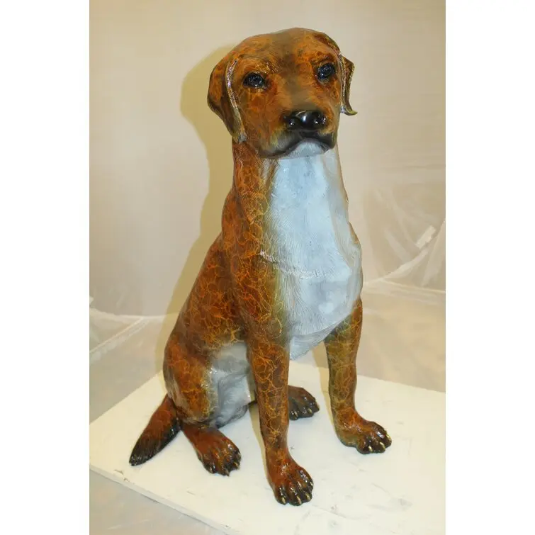 Dogs Weather Resistant Metal Garden Statue