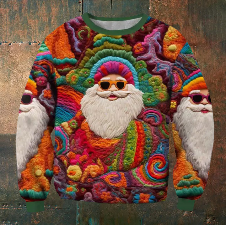 Men'ss Anta Print Ugly Christmas Art Casual Sweatshirt
