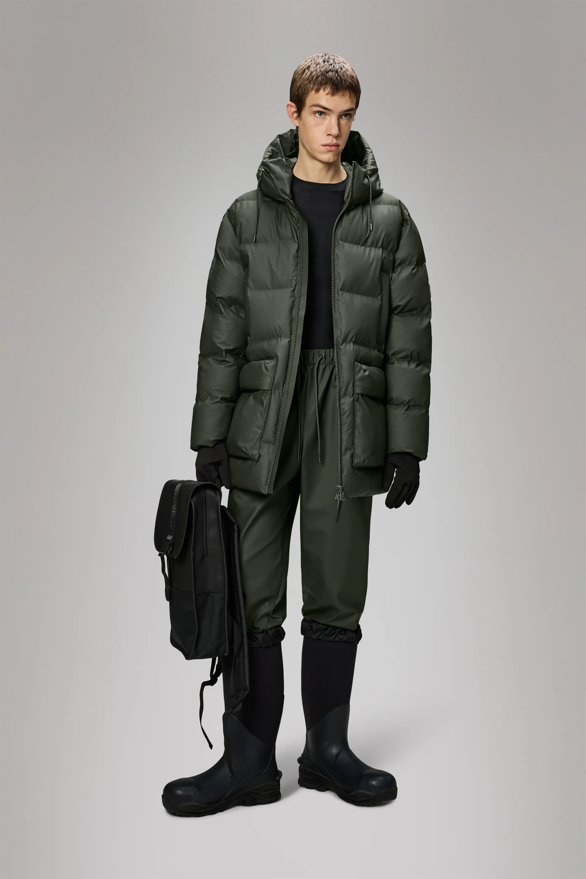 Alta Long Puffer Cargo Jacket