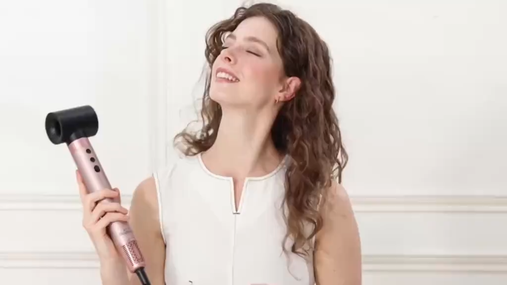 Brightup 5 in 1 Air Styler Automatic Hair Curling Iron with Detachable Brush Head, Blow-Dry,Straightening Wrap dealsforyoudays