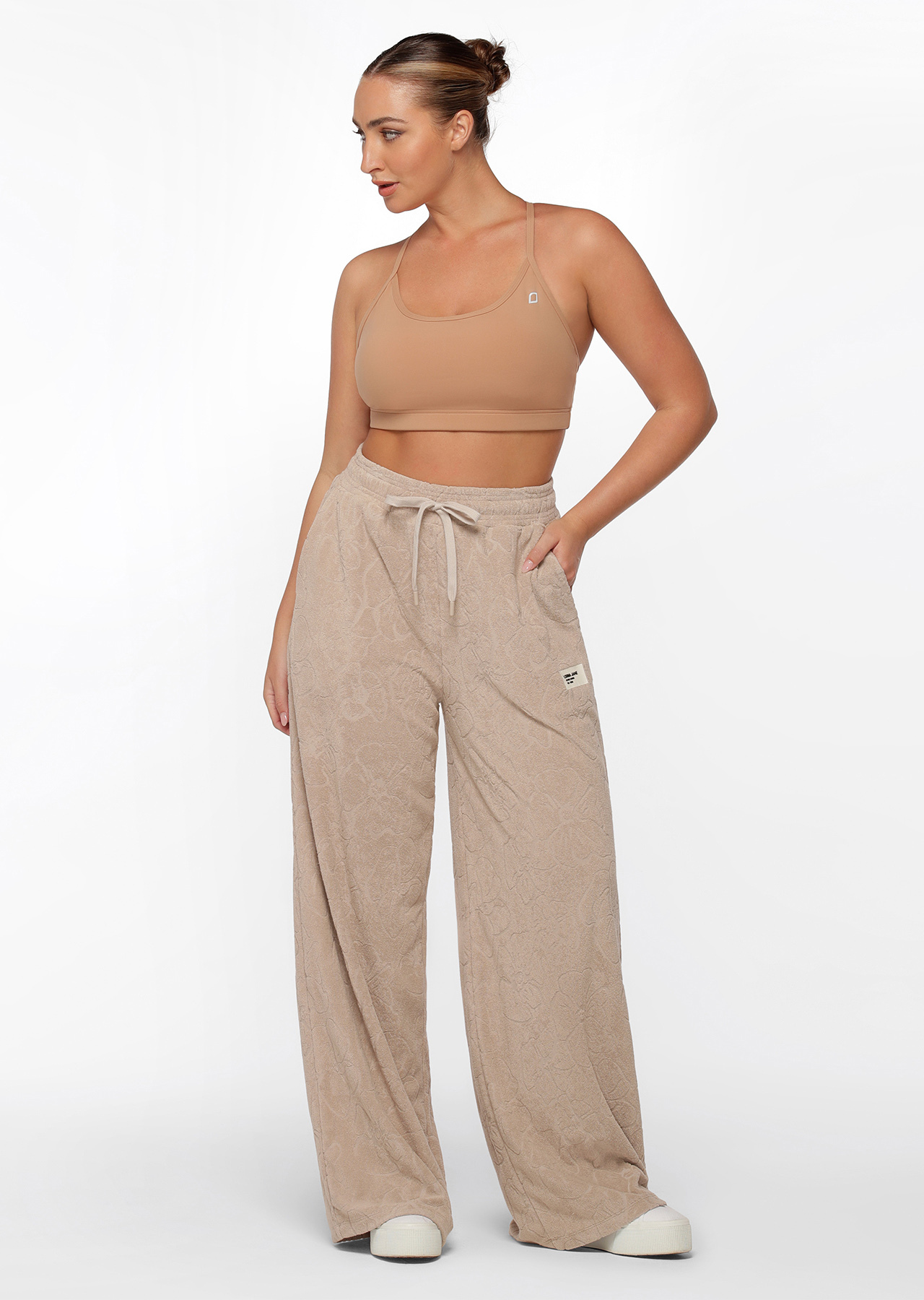 Lorna Jane Hibiscus Towelling Trackpant