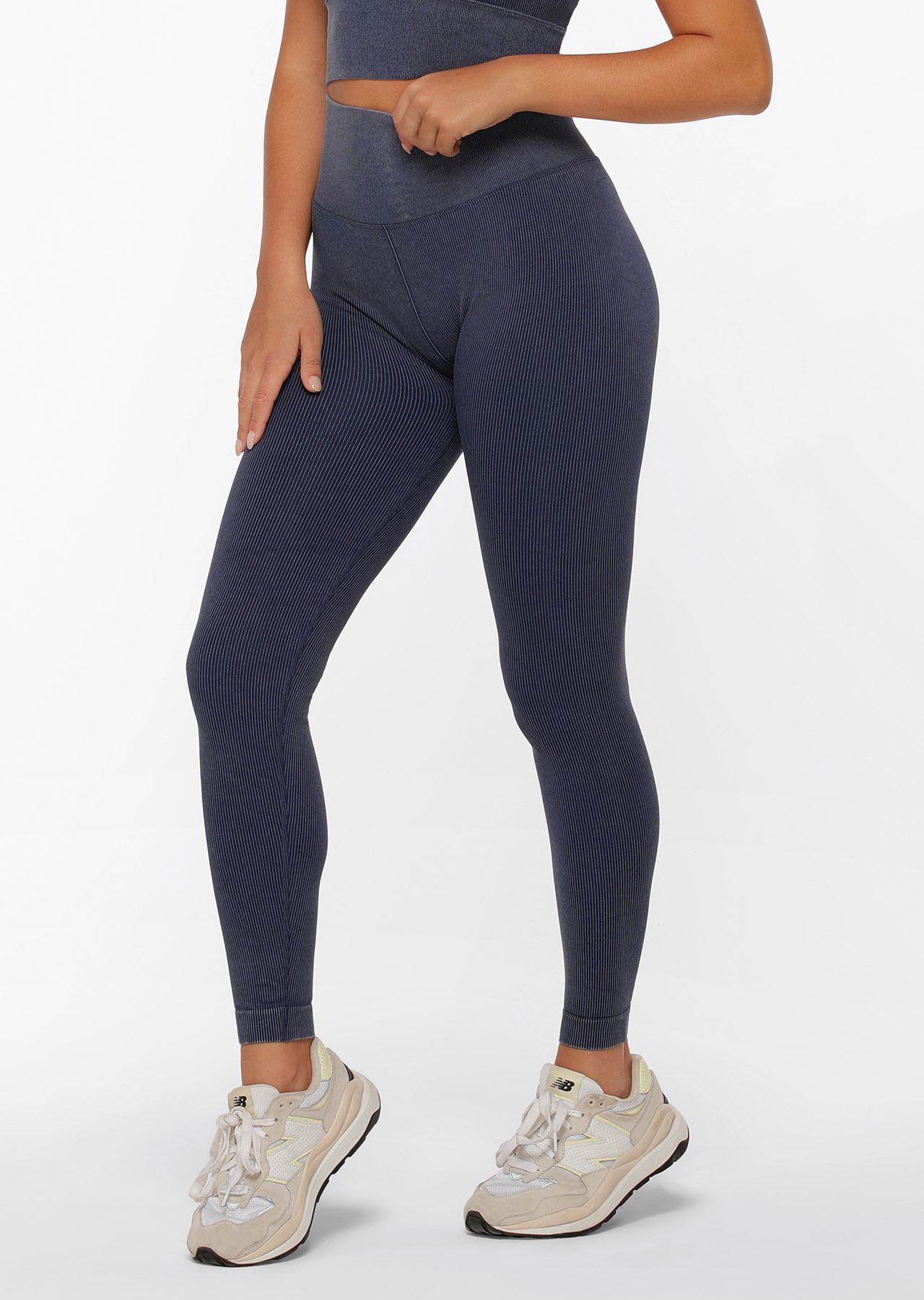 Lorna Jane Tempo Ribbed Seamless Full Length Leggings