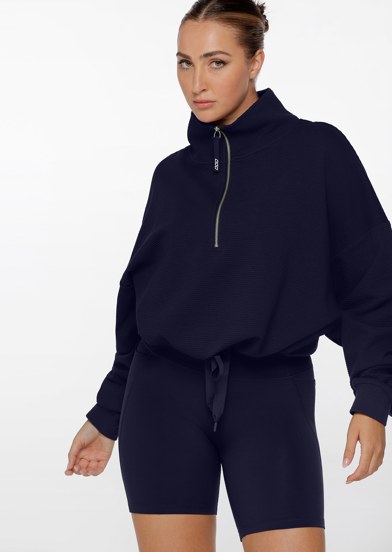 Lorna Jane Rib Quarter Zip Sweat
