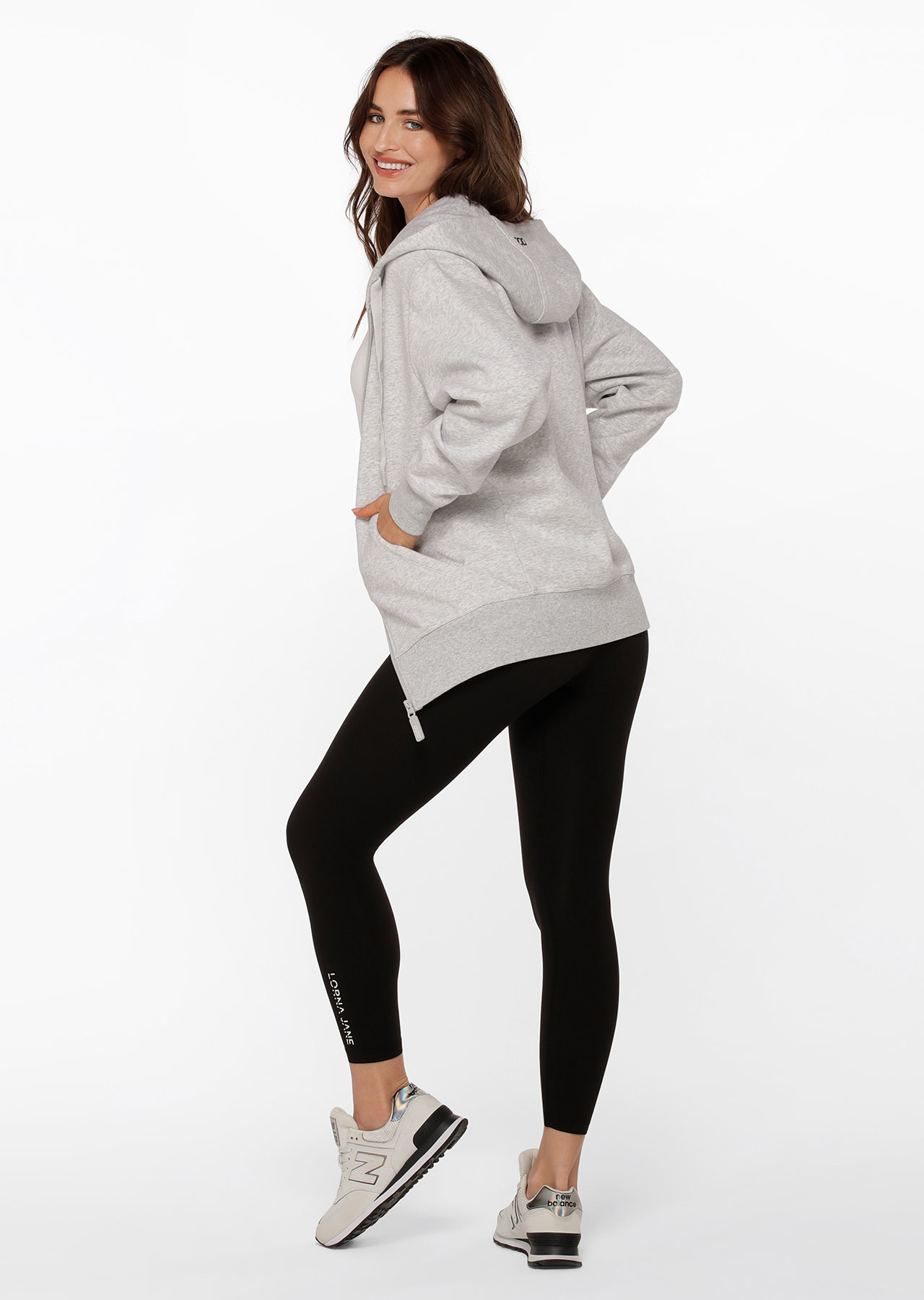 Lorna Jane Fleece Zip Thru Hoodie