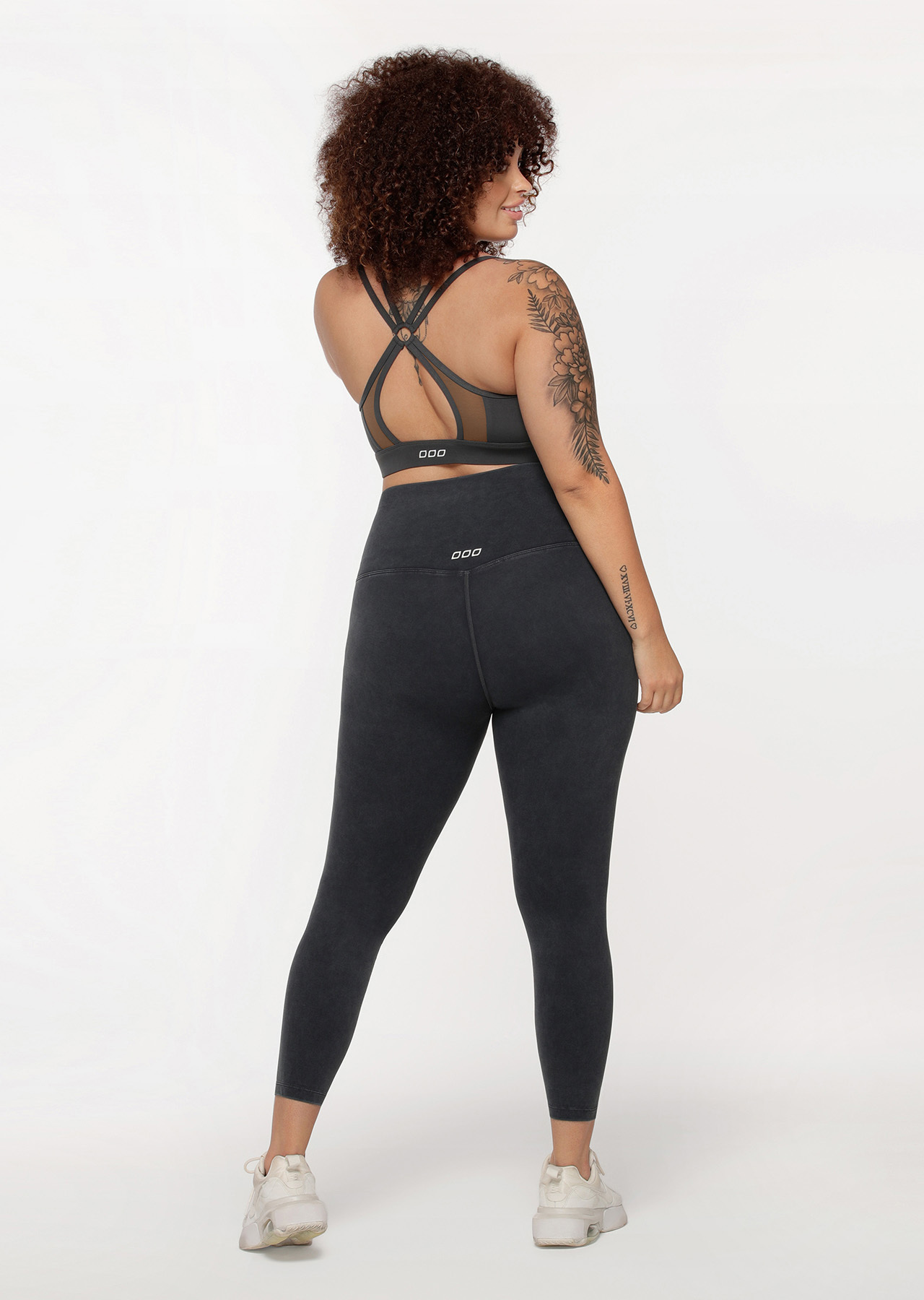 Lorna Jane Feel Comfortable Acid Wash Ankle Biter Leggings