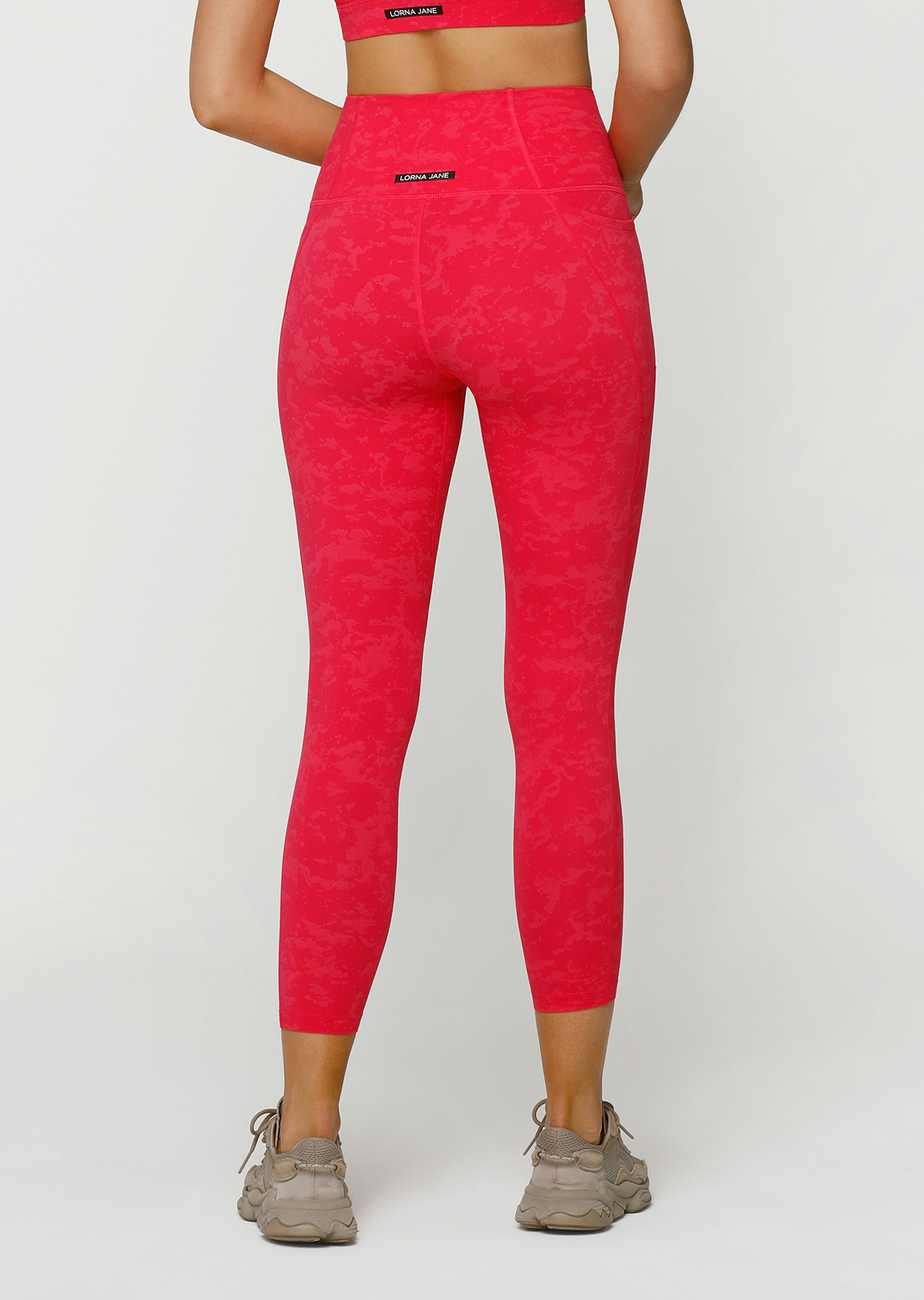 Lorna Jane Hi-Fold No Ride Ankle Biter Leggings