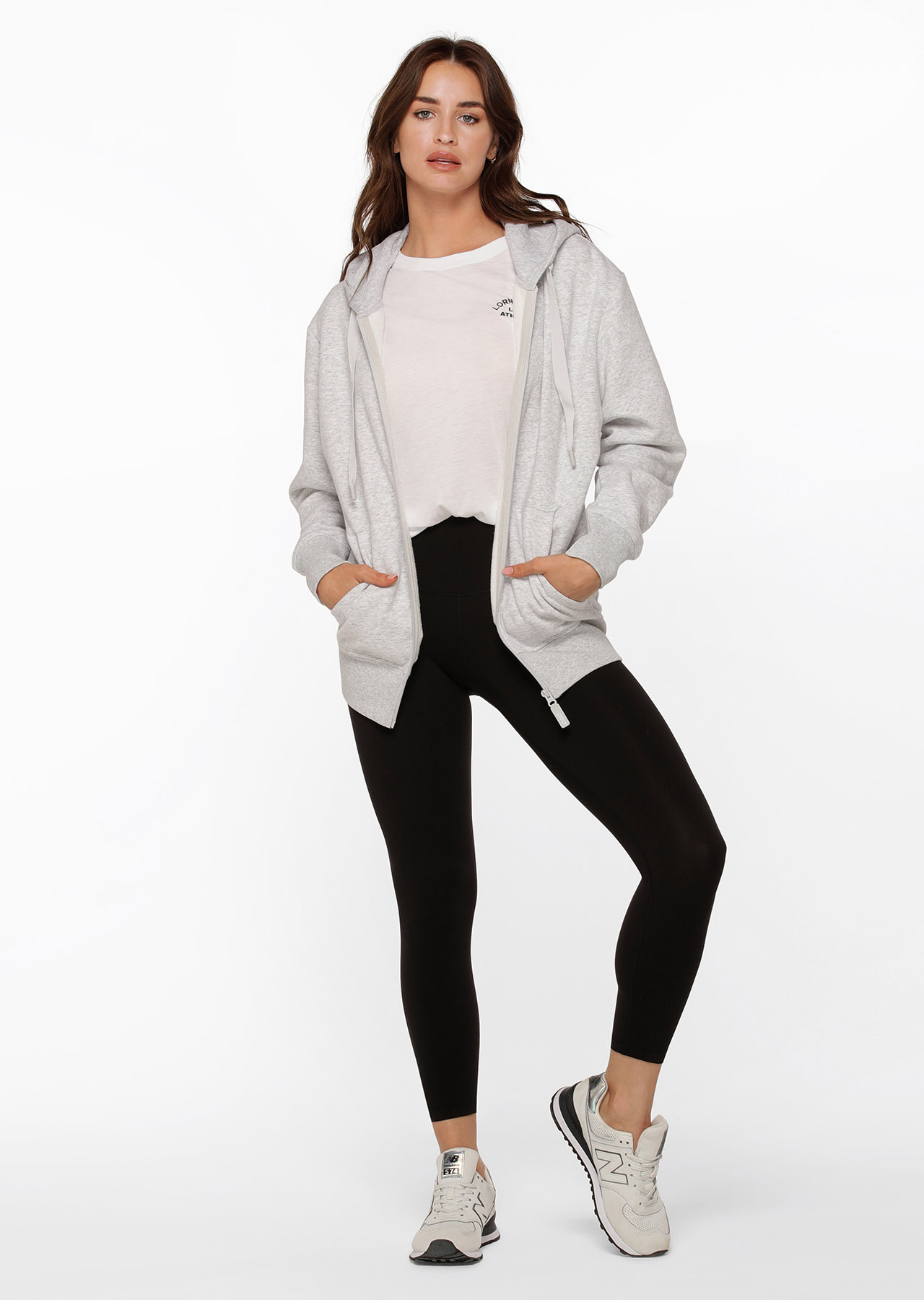 Lorna Jane Fleece Zip Thru Hoodie