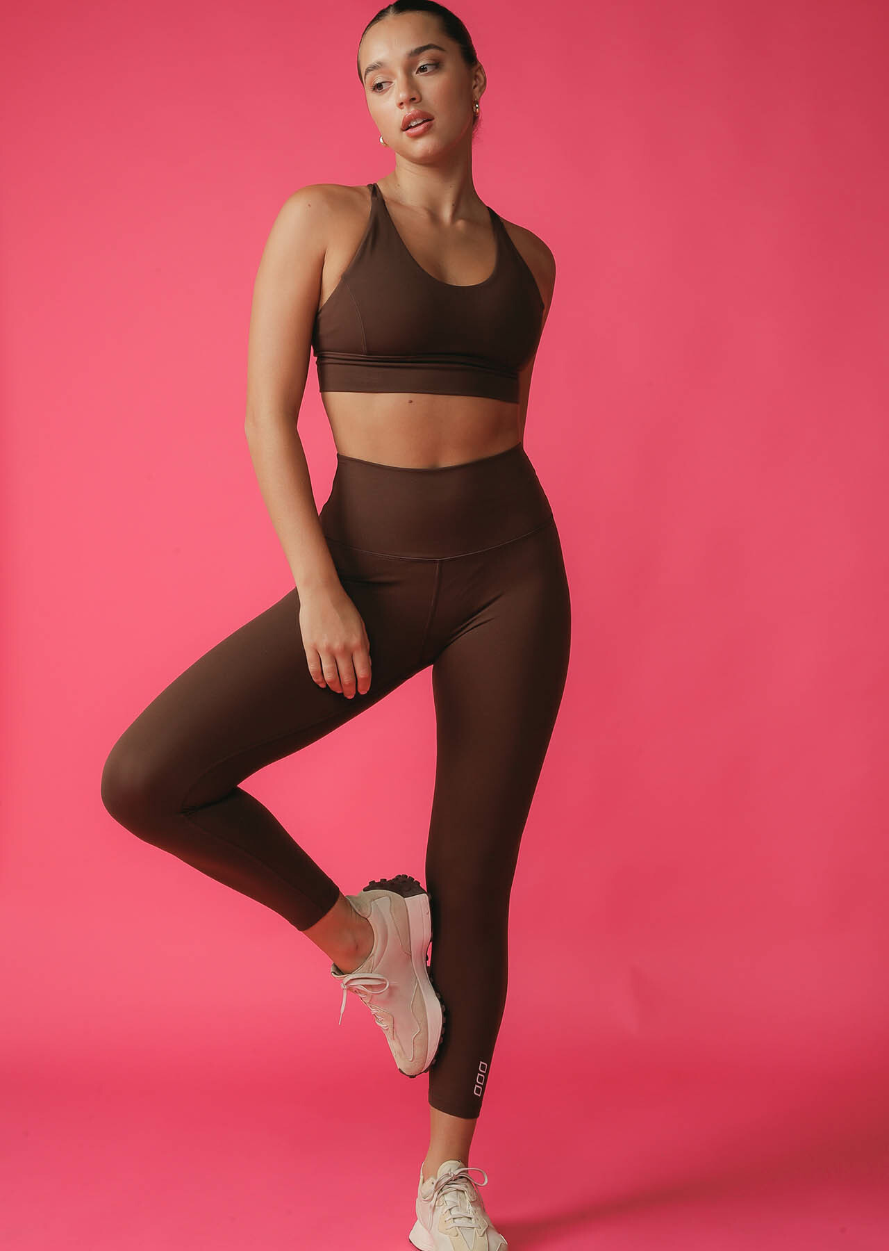 Lorna Jane Hi-Fold Lotus Ankle Biter Leggings
