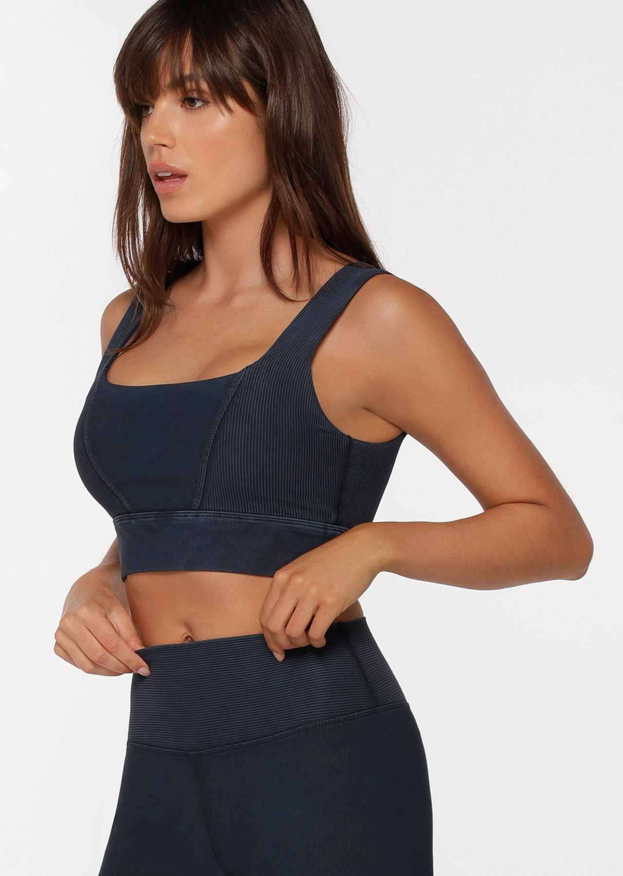 Lorna Jane Square Neck Rib Sports Bra