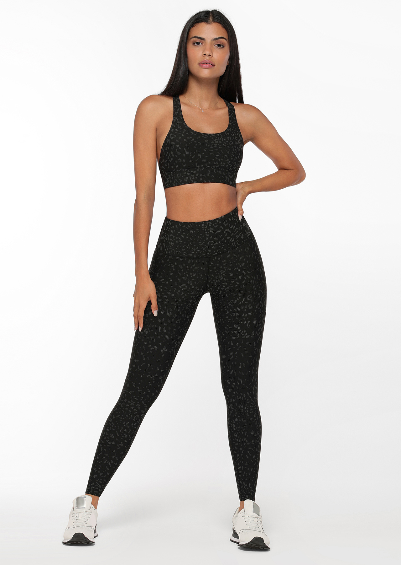 Lorna Jane Reflective Night Cat Full Length Leggings