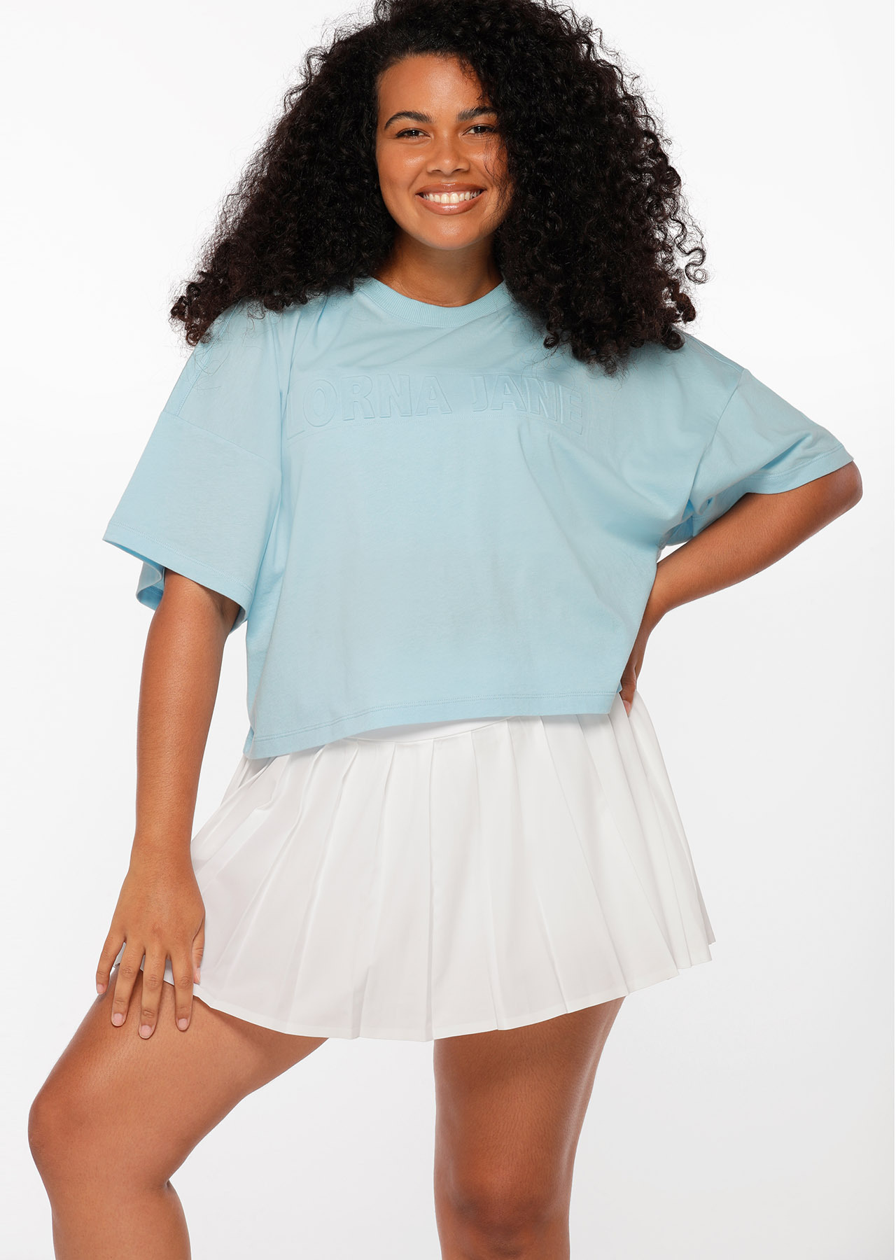 Lorna Jane Embossed Active Cropped Tee