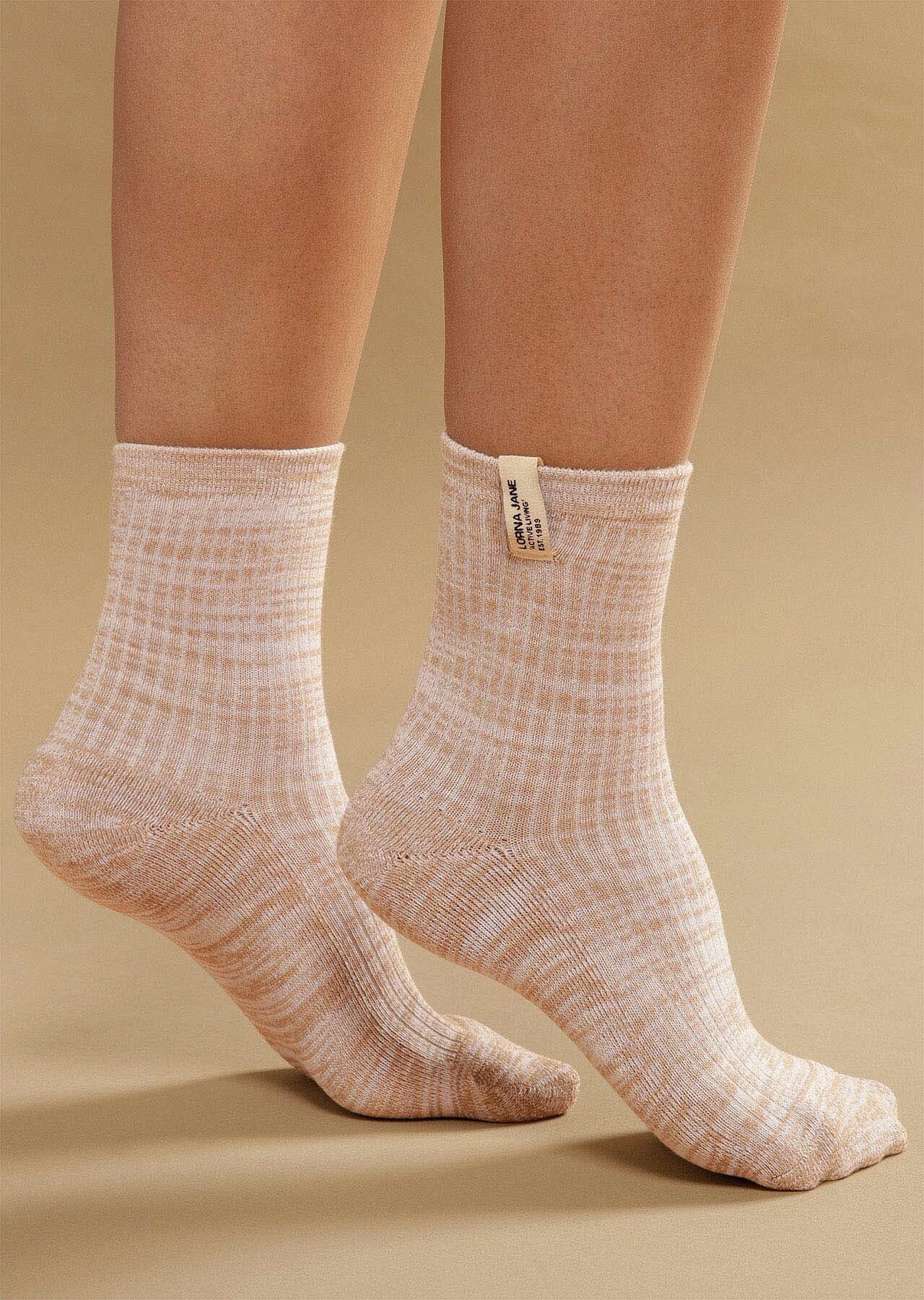 Lorna Jane Space Dye Half Crew Socks