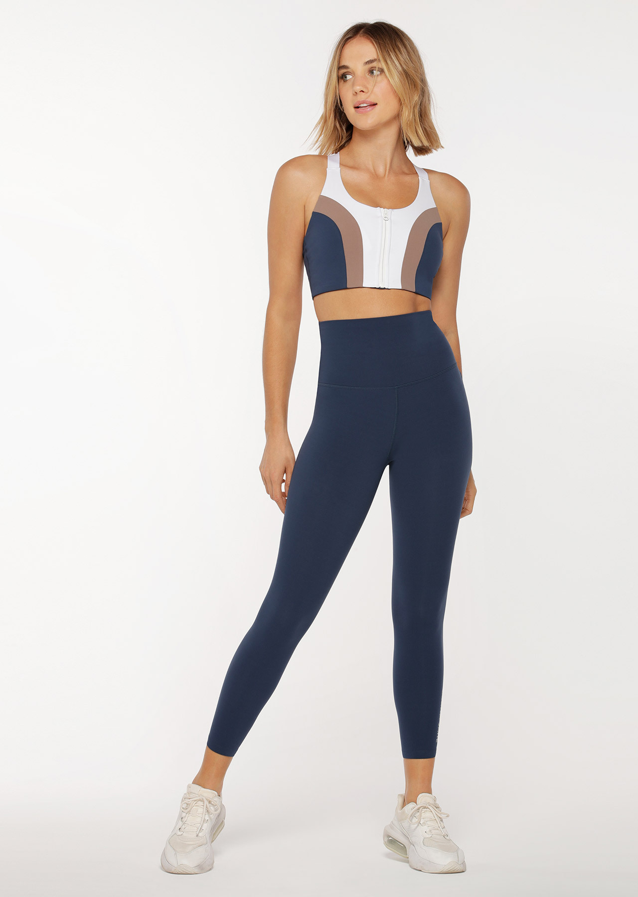 Lorna Jane Hi-Fold Lotus No Chafe Ankle Biter Leggings