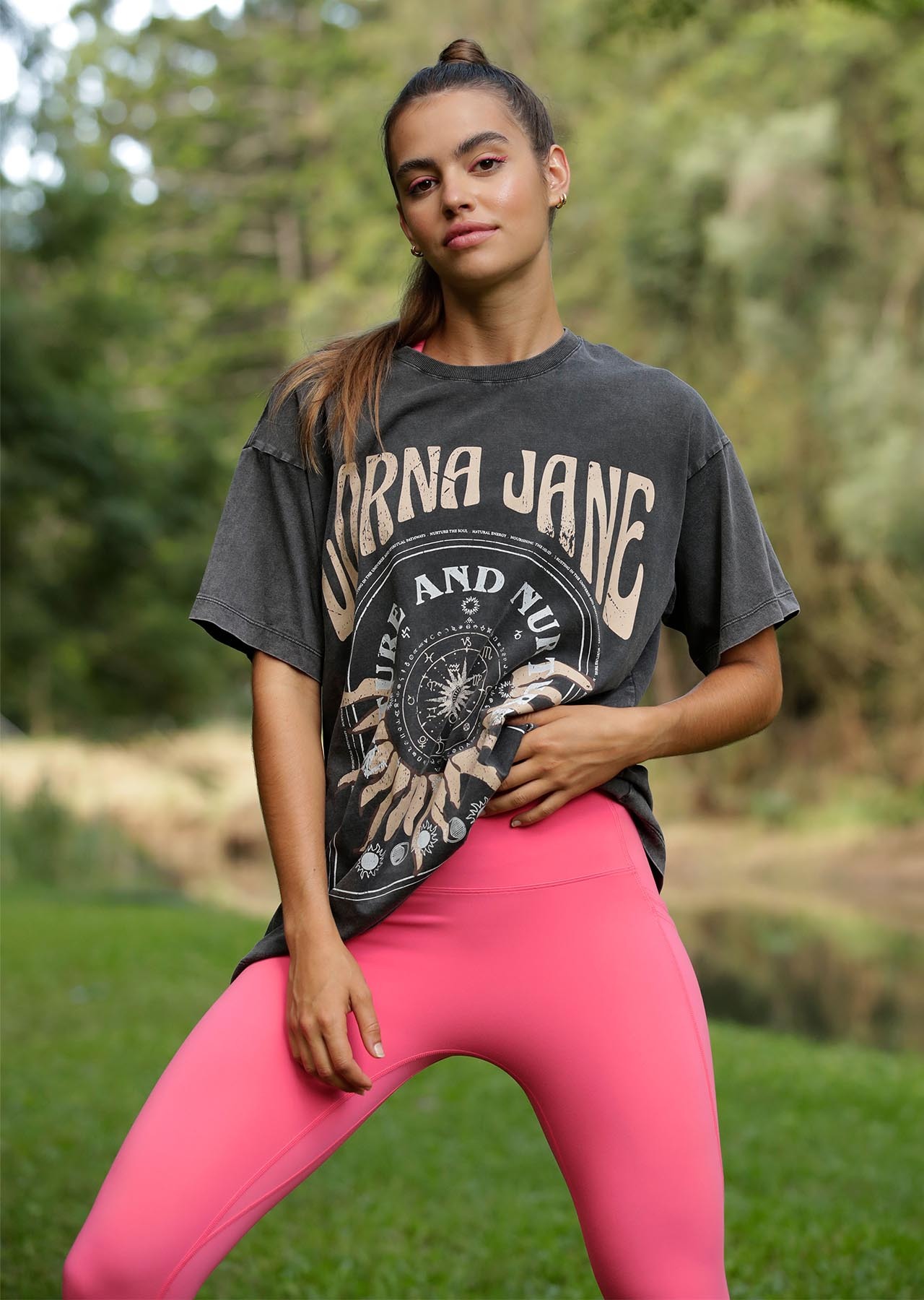 Lorna Jane Nature And Nurture Washed Oversized Tee