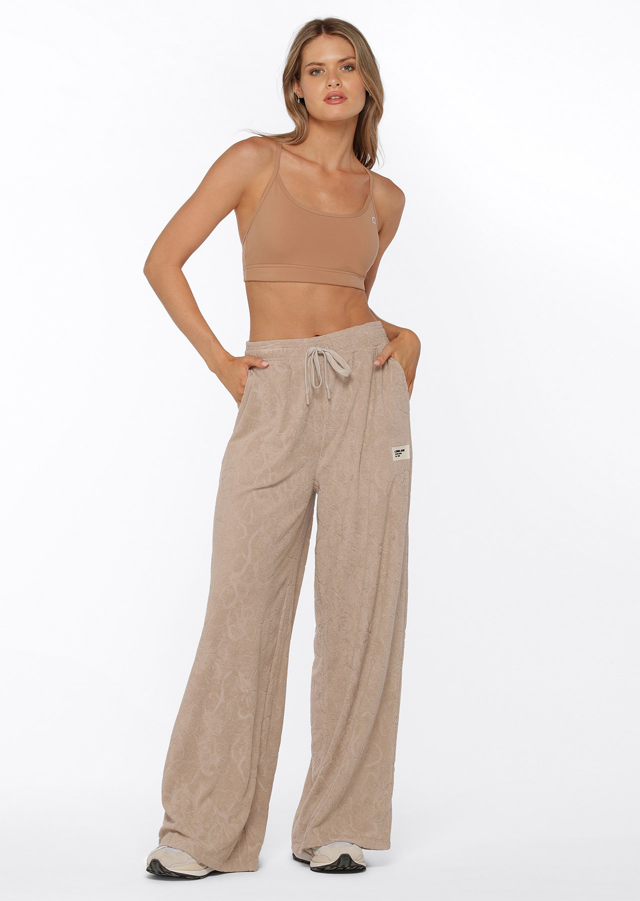 Lorna Jane Hibiscus Towelling Trackpant