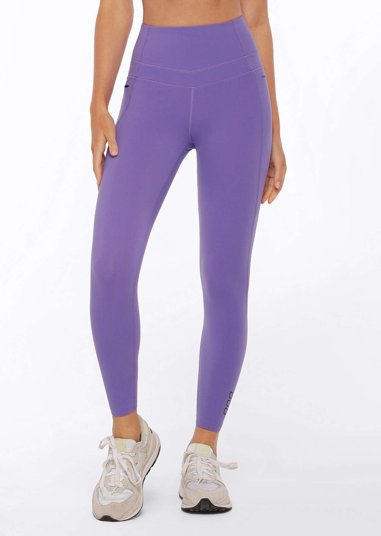 Lorna Jane Stomach Support Zip Phone Pocket Ankle Biter Leggings