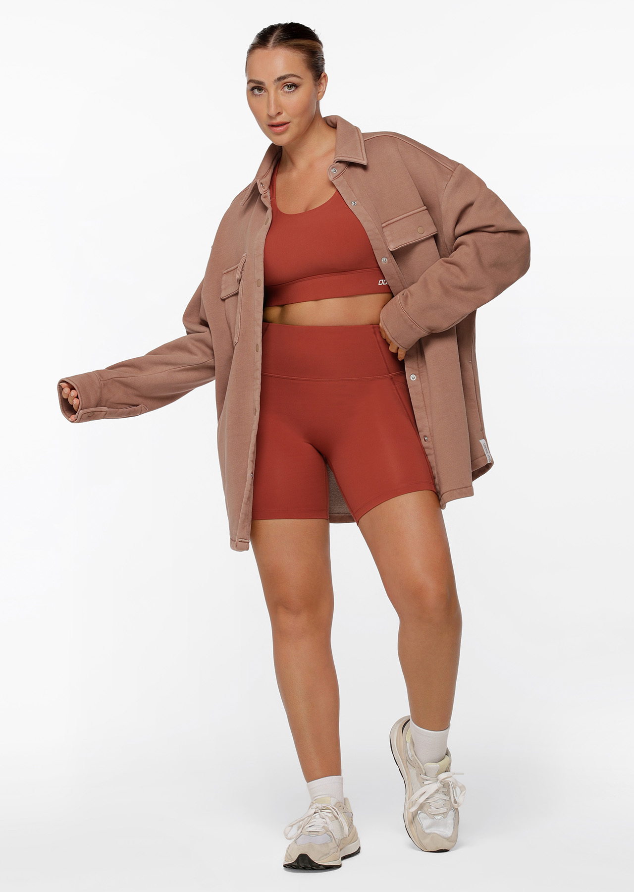 Lorna Jane Washed Fleece Shacket