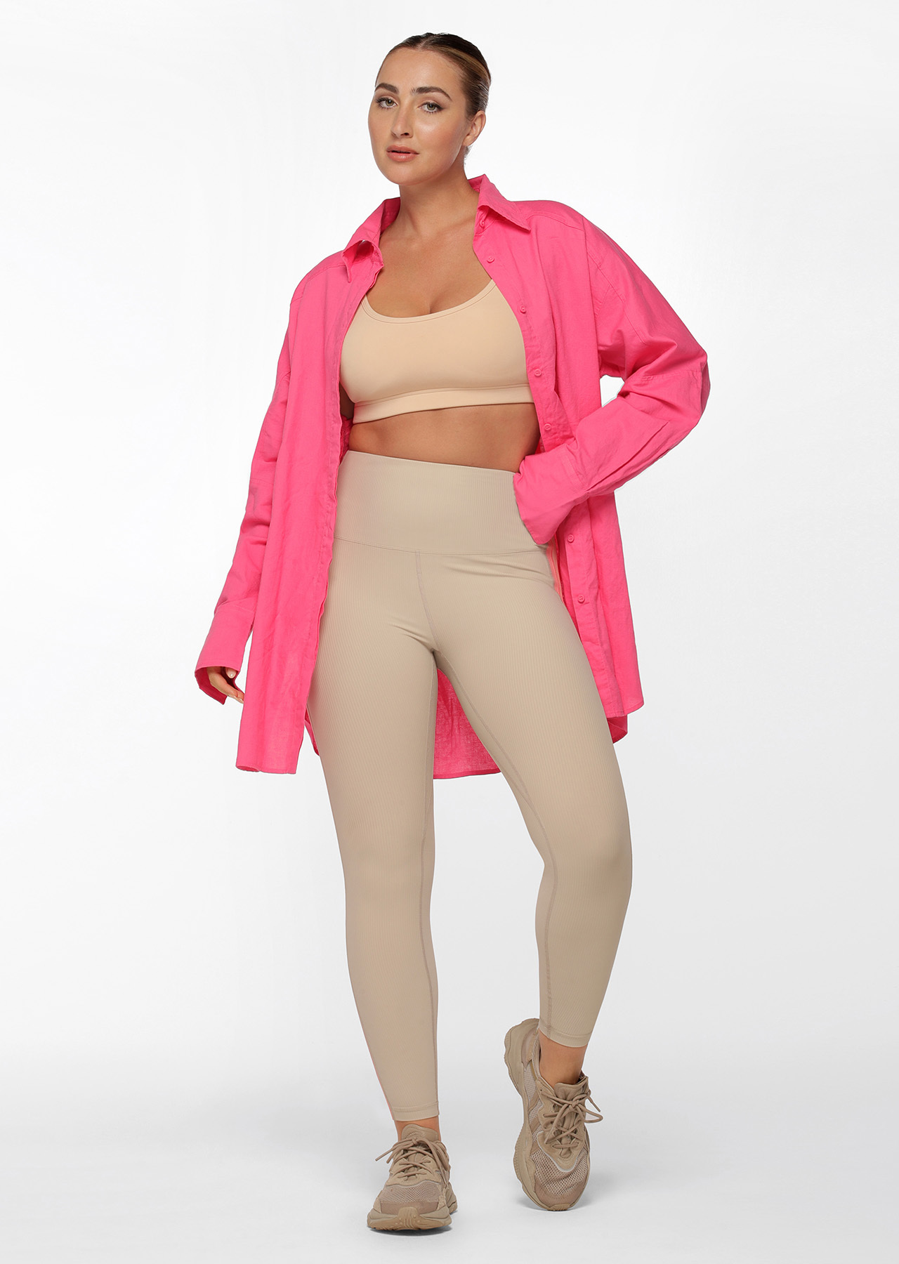 Lorna Jane Spliced Rib Ankle Biter Leggings