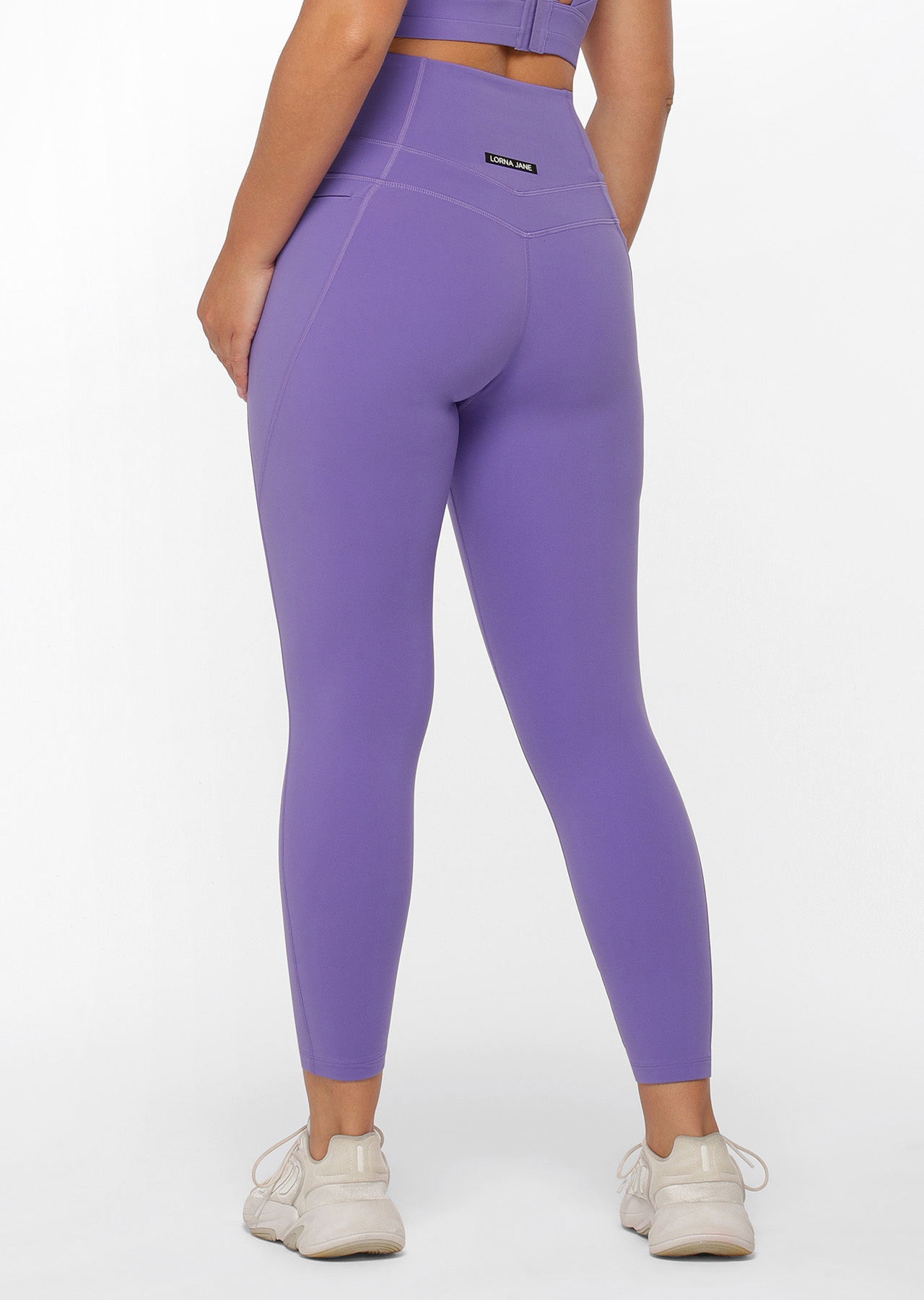Lorna Jane Stomach Support Zip Phone Pocket Ankle Biter Leggings