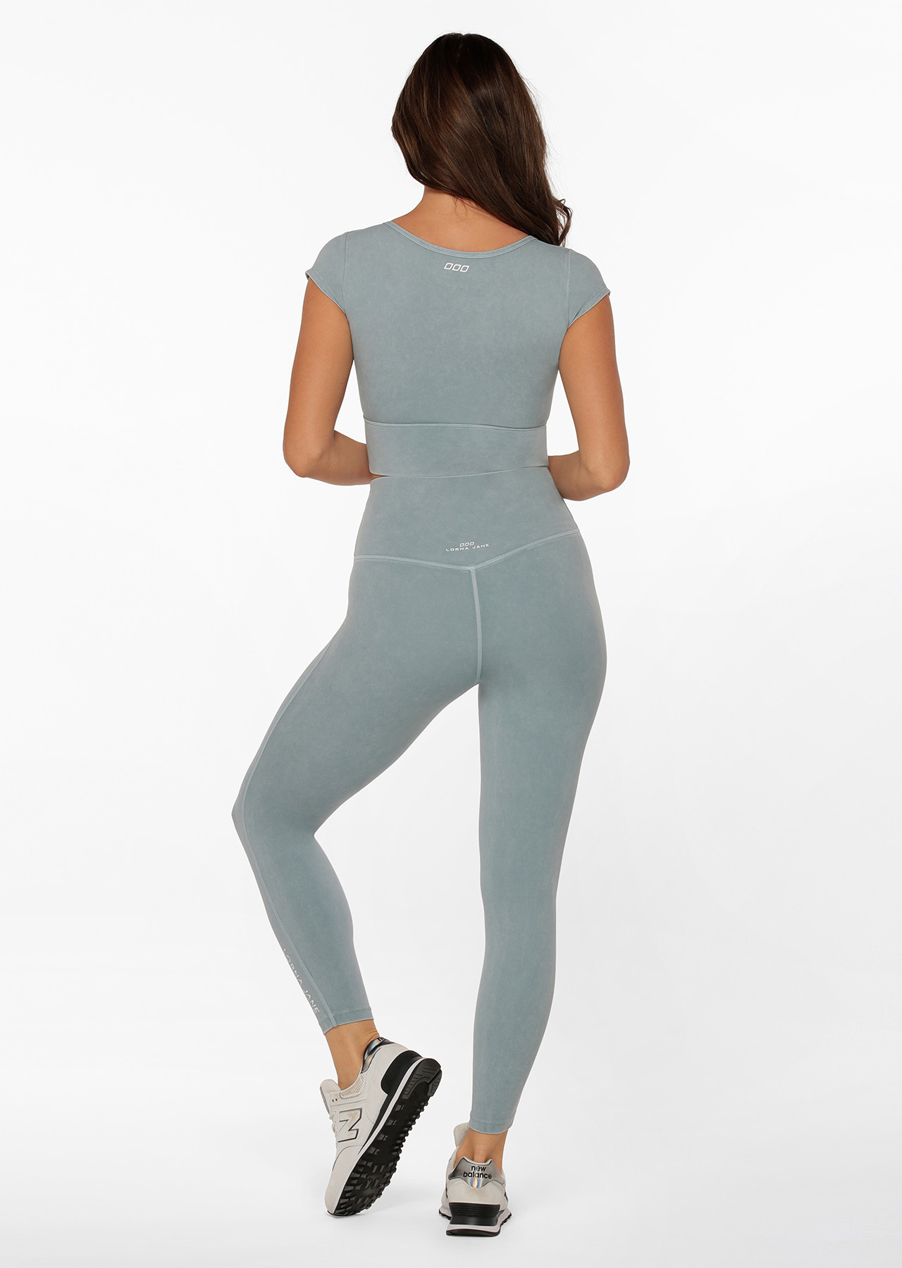 Lorna Jane Hi-Fold Lotus No Chafe Ankle Biter Leggings