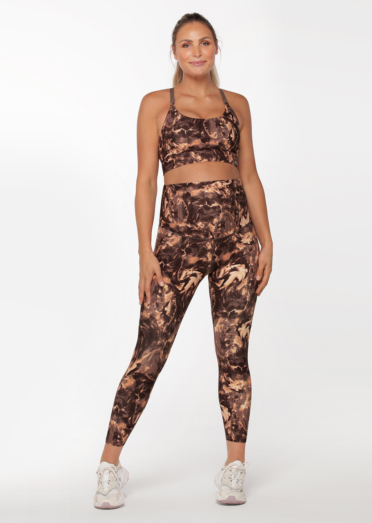 Lorna Jane Maternity Printed Ankle Biter Leggings