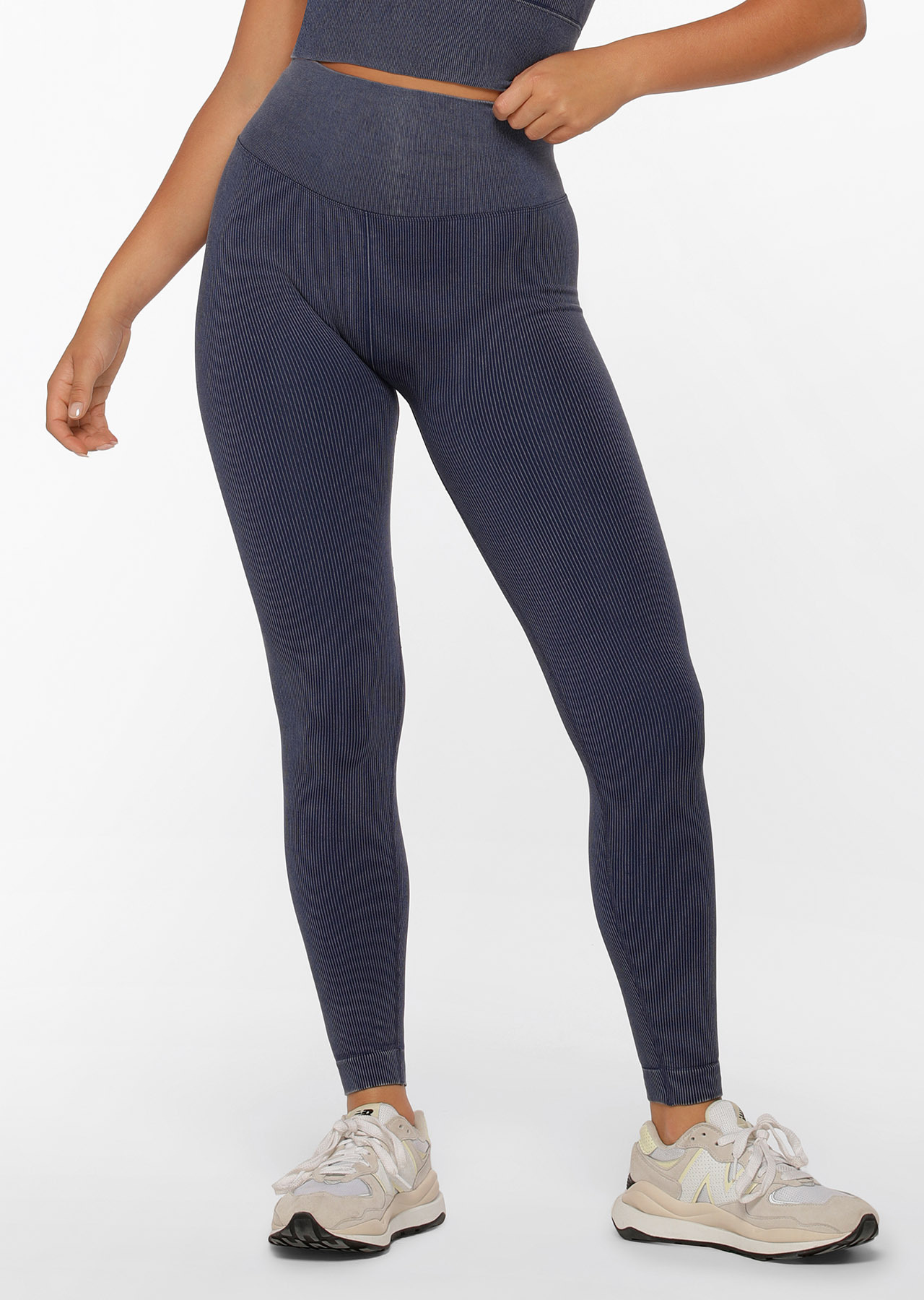 Lorna Jane Tempo Ribbed Seamless Full Length Leggings