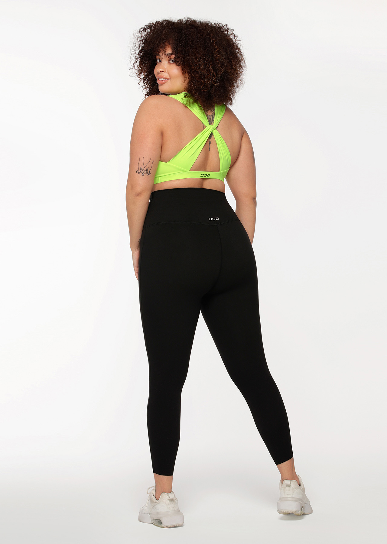 Lorna Jane Hi-Fold Lotus No Chafe Ankle Biter Leggings