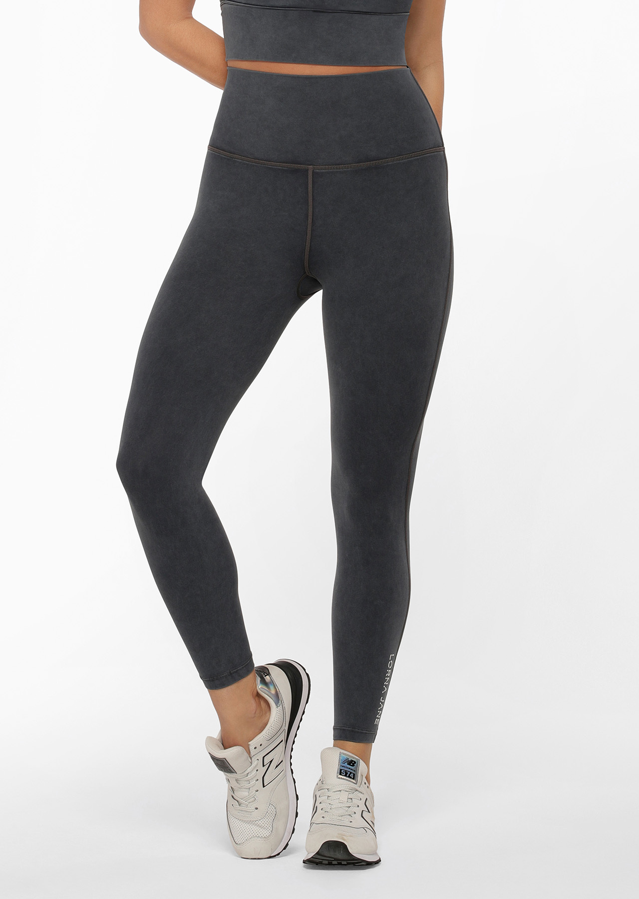 Lorna Jane Hi-Fold Lotus No Chafe Ankle Biter Leggings
