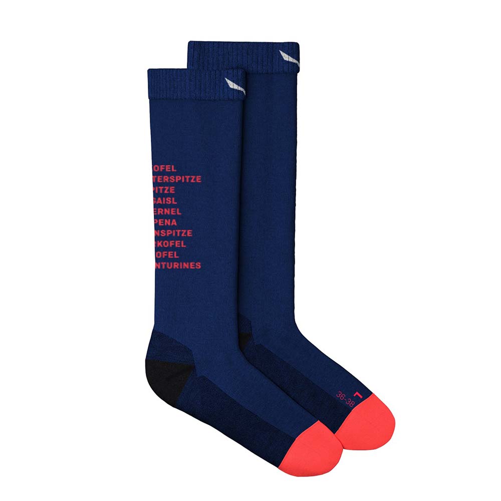 Salewa Ortles Dolomites Merino Crew Blue Women Socks