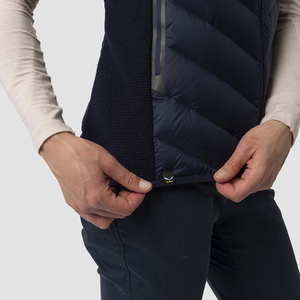 Salewa Fanes Sarner Down Hybrid Navy Blue Women Vests