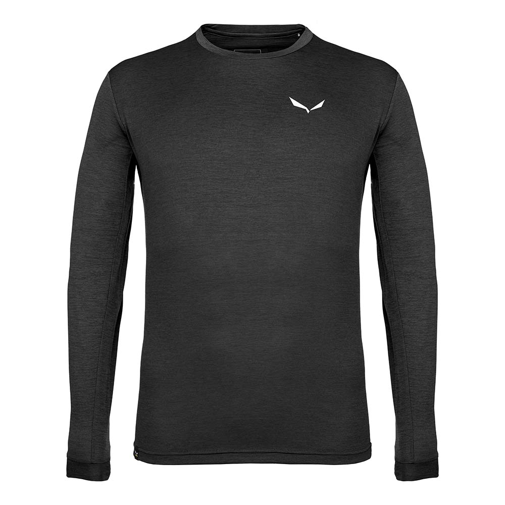 Salewa Puez Melange Dry Long Sleeve Black Men T-Shirts