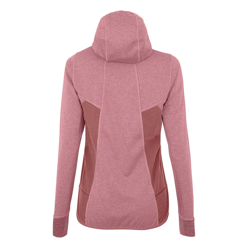 Salewa Puez Hybrid Polarlite Hooded Fleece Pink Women Tops