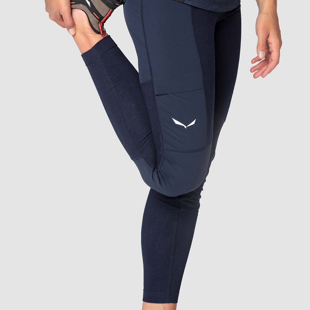 Salewa Alpine Hemp Navy Blue Women Tights