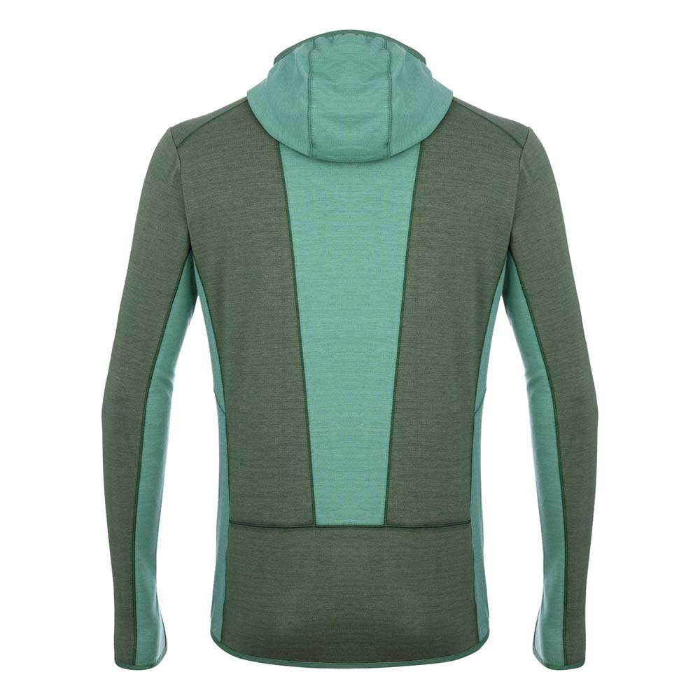 Salewa Light Micro Polarlite Full Zip Green Men Hooded Jacket