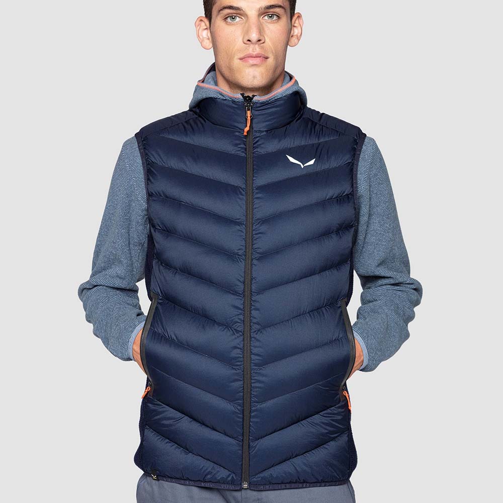 Salewa Fanes Sarner Down Hybrid Navy Blue Men Vests