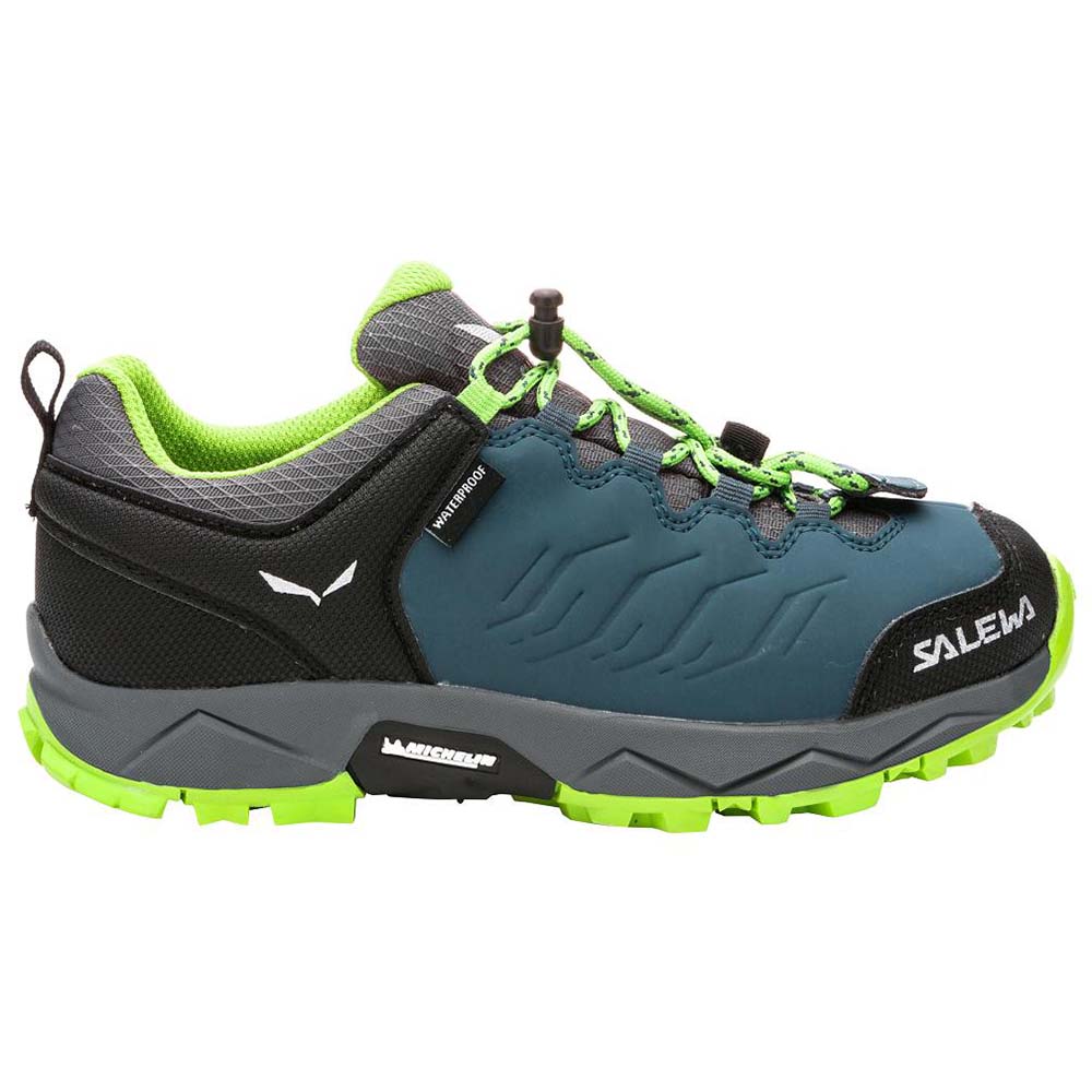 Salewa Mountain Trainer Waterproof Dark Blue/Cactus Kids Shoes