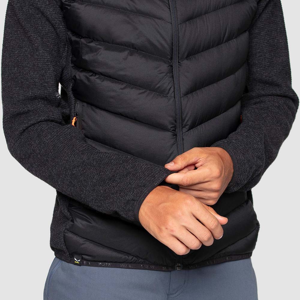 Salewa Fanes Sarner Down Hybrid Black Men Jacket