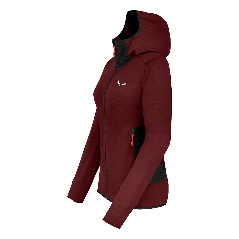 Salewa Lavaredo Hemp Red Women Hooded Jacket