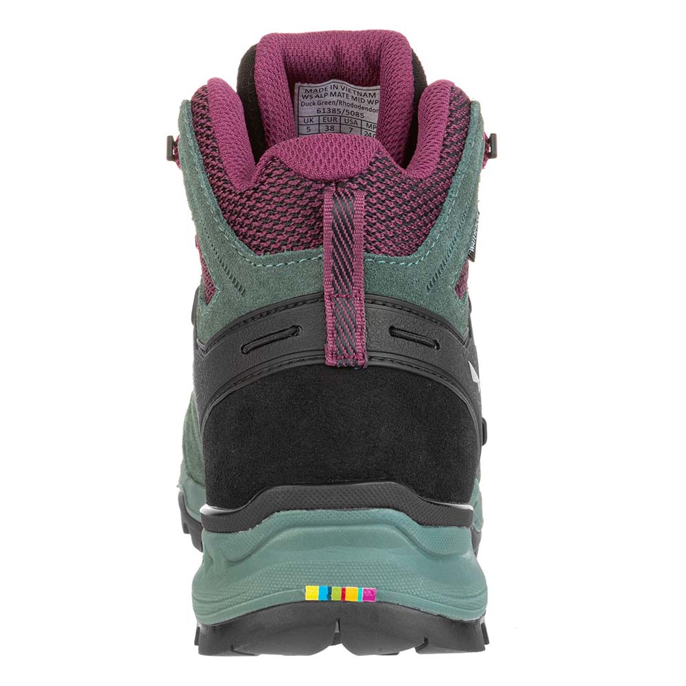 Salewa Alp Mate Mid Waterproof Green Women Hiking Shoes