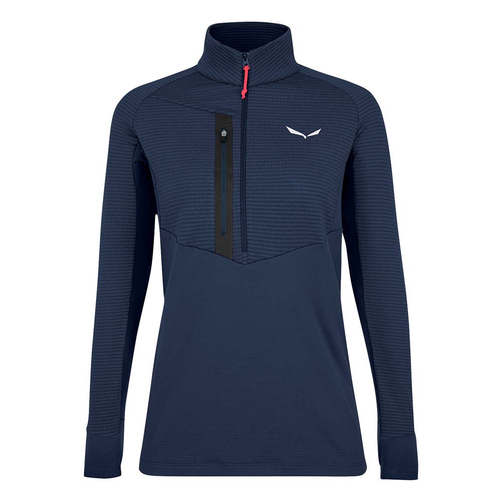 Salewa Vajolet Polarlite Responsive Half Zip Fleece Navy Blue/Black Women Tops