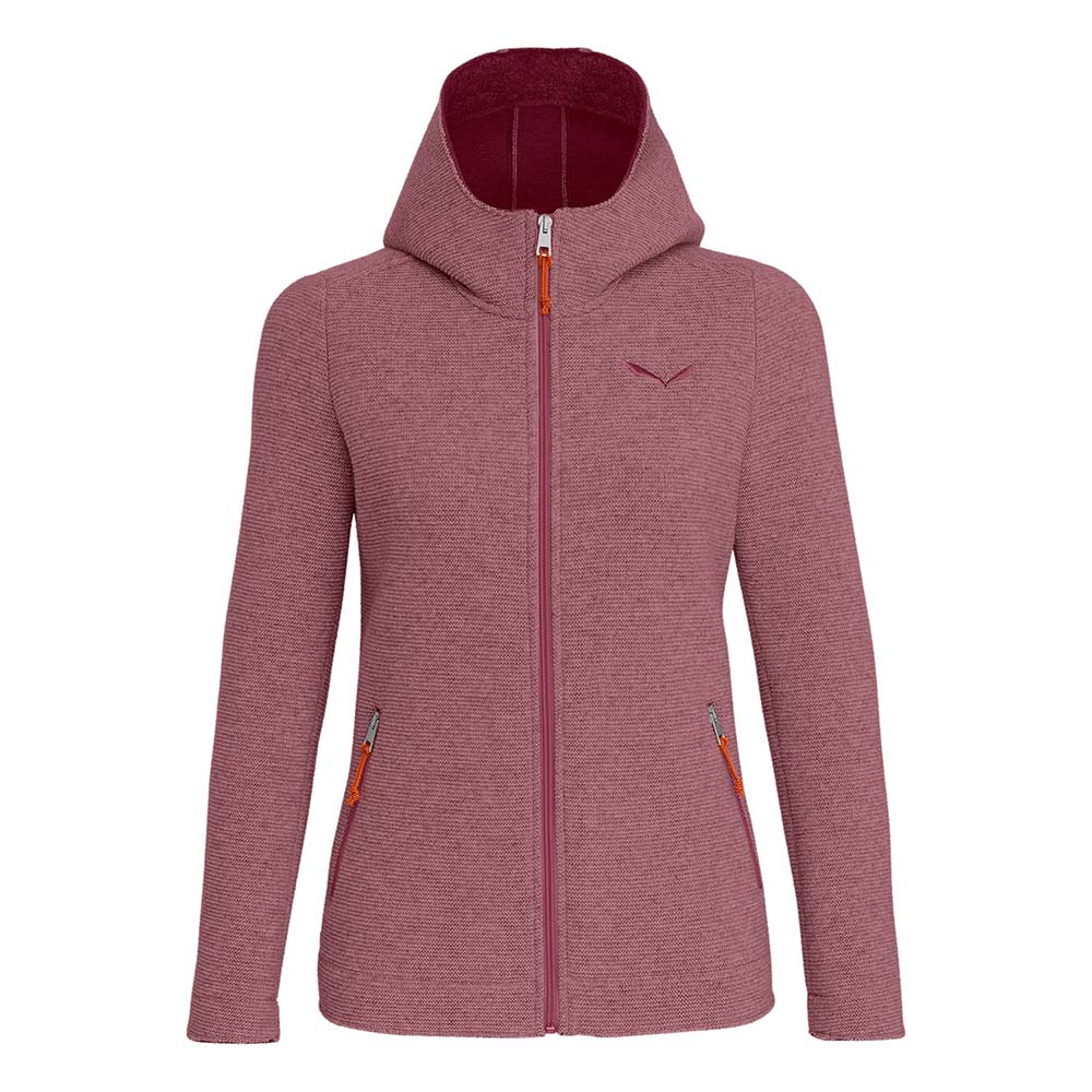 Salewa Sarner 2L Wool Pink Women Hooded Jacket
