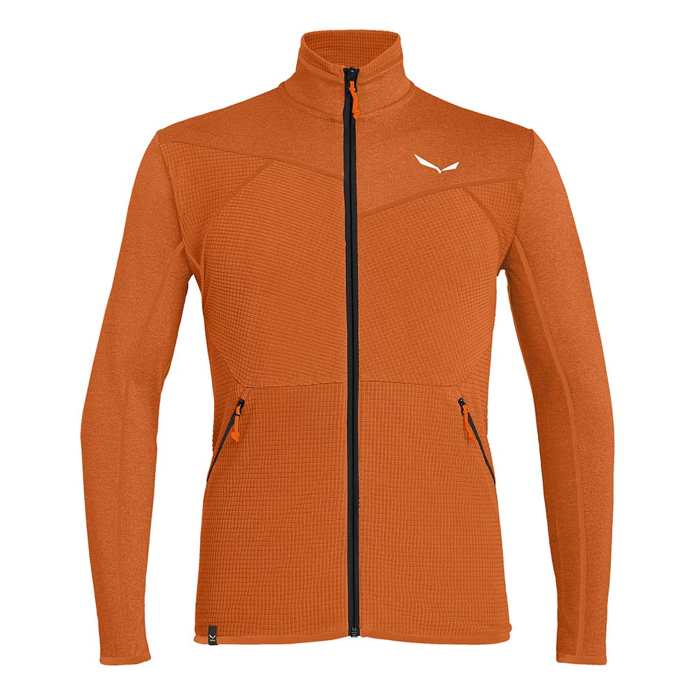 Salewa Puez Hybrid Polarlite Fleece Orange Men Tops