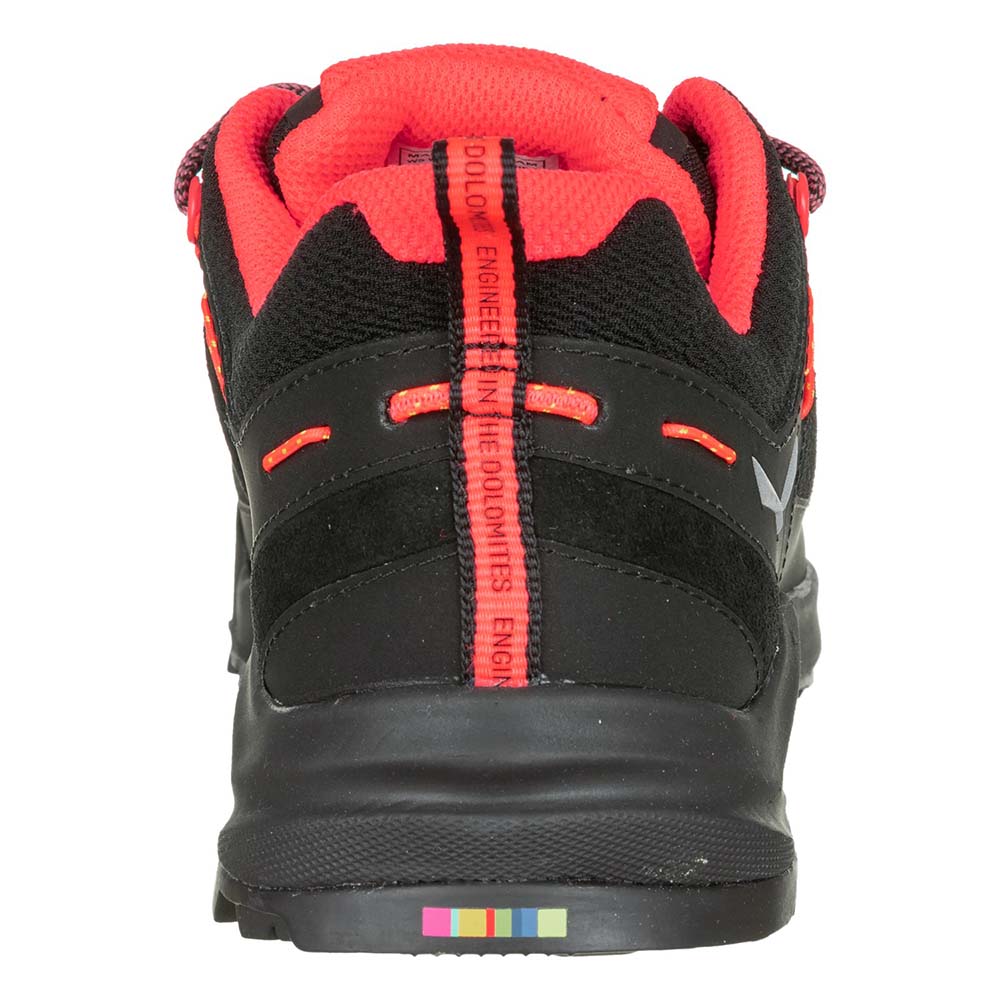 Salewa Wildfire Leather Black/Coral Women Hiking Shoes