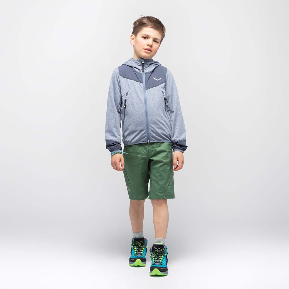 Salewa Agner Movement Cotton Green Kids Shorts