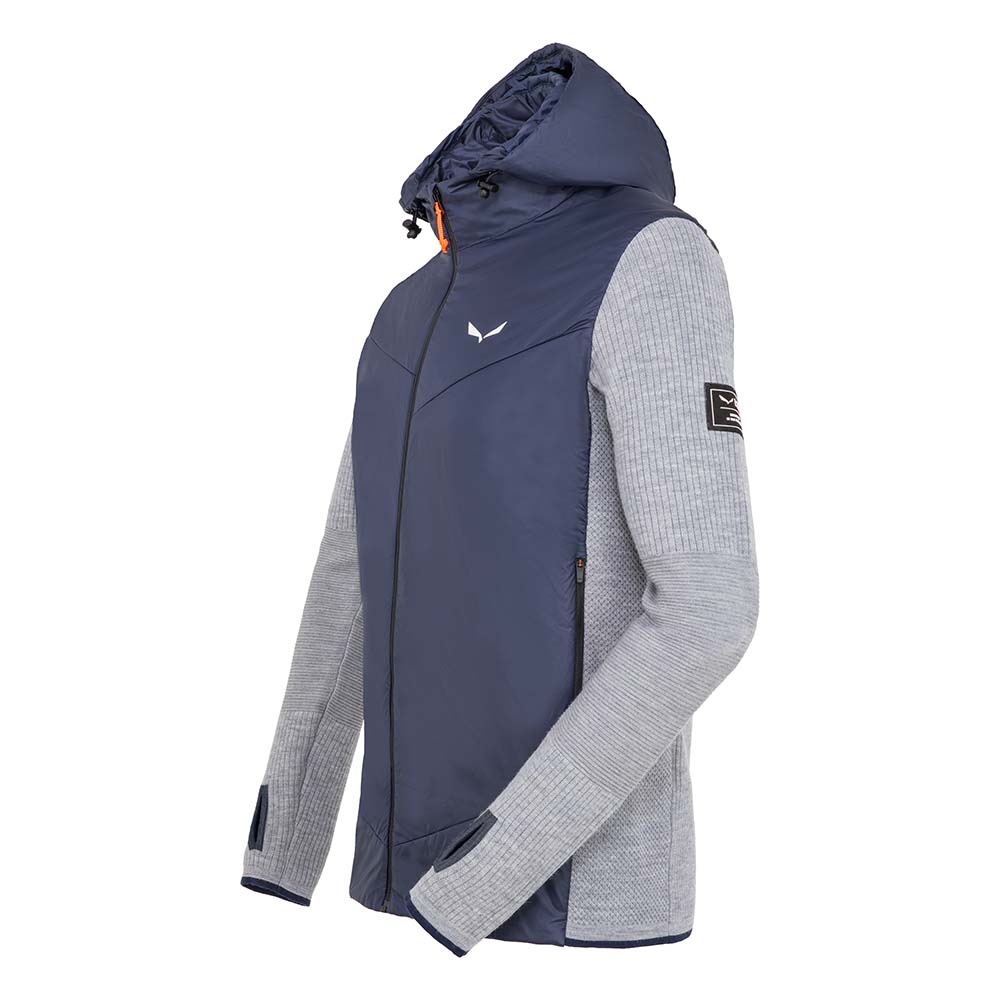 Salewa Fanes Engineered Merino Hybrid Navy Blue Men Jacket