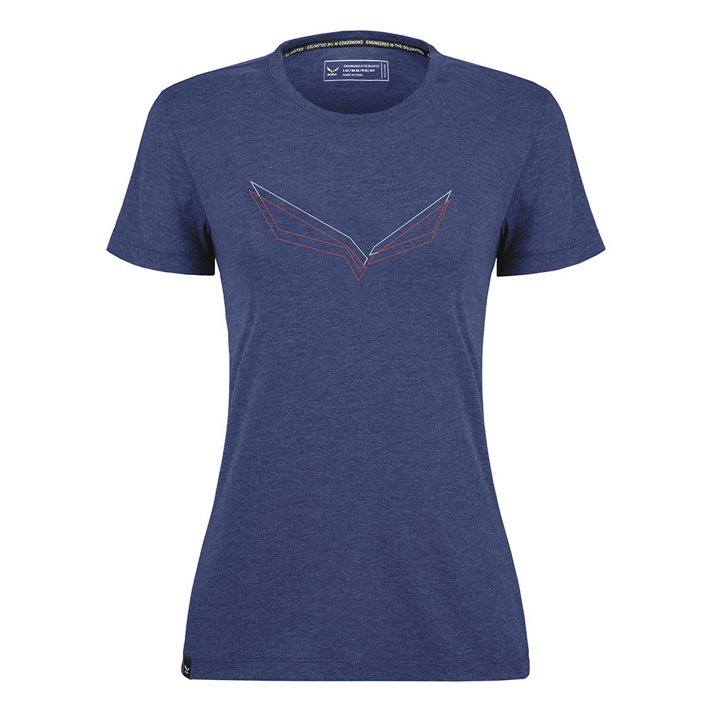 Salewa Pure Eagle Frame Dry Blue Women T-Shirts