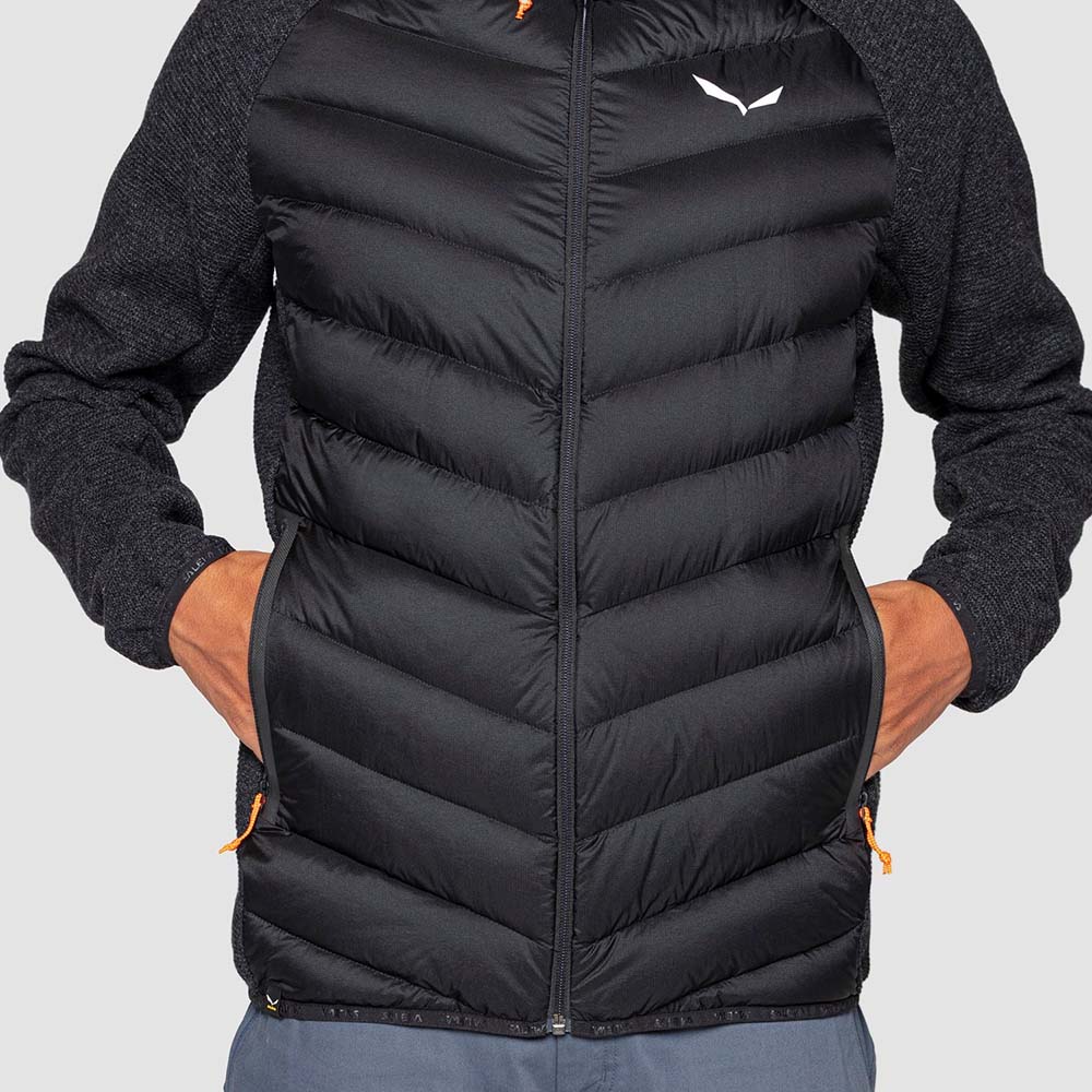 Salewa Fanes Sarner Down Hybrid Black Men Jacket