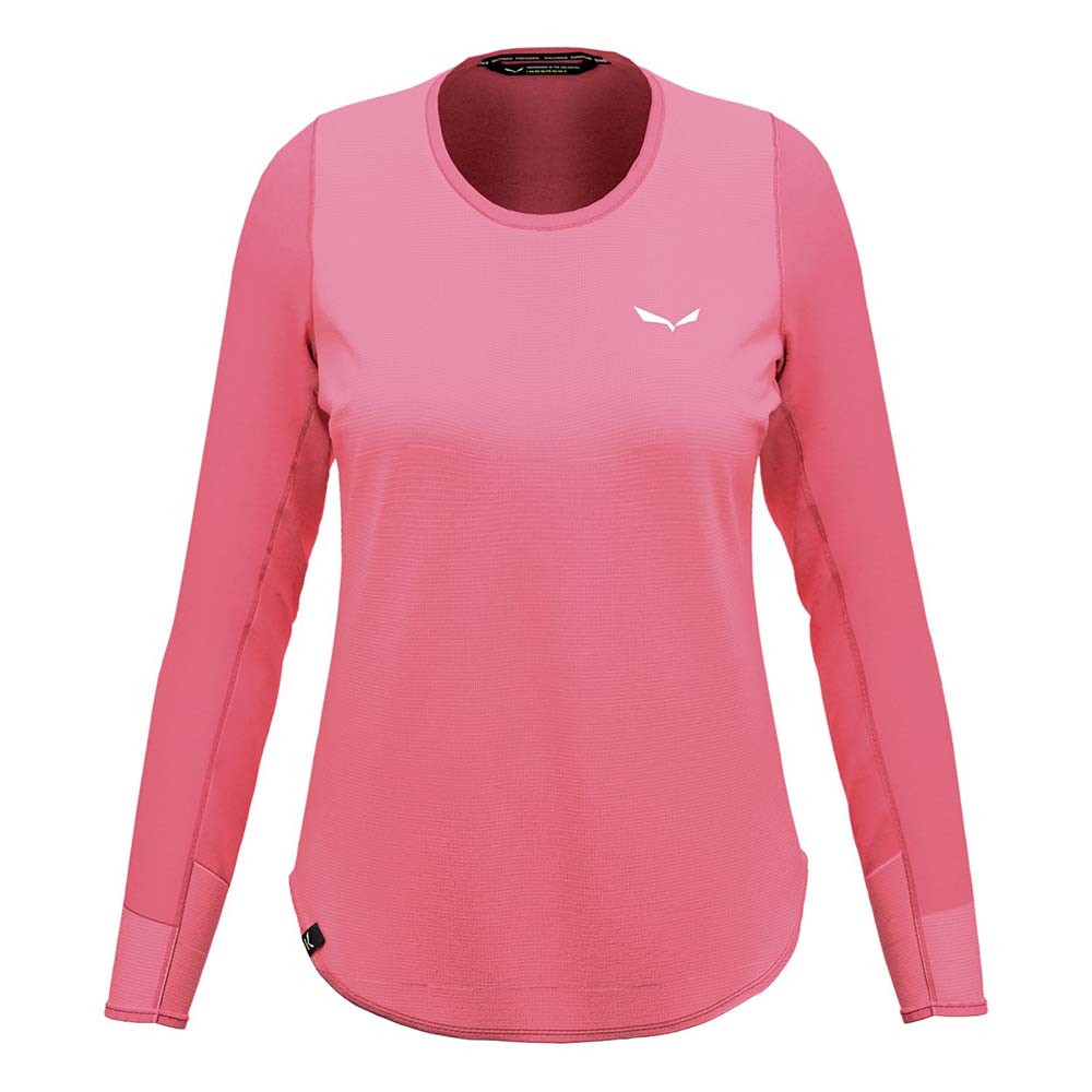 Salewa Alpine Hemp Print Long Sleeve Violet/Rose Women T-Shirts