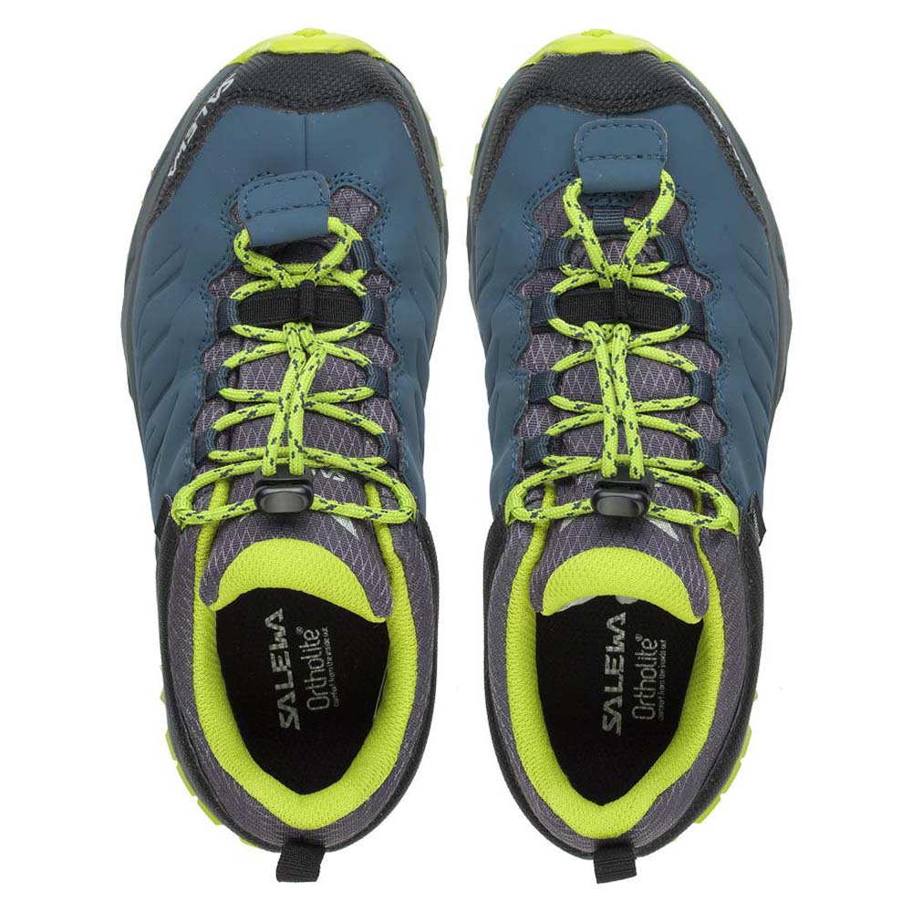 Salewa Mountain Trainer Waterproof Dark Blue/Cactus Kids Shoes
